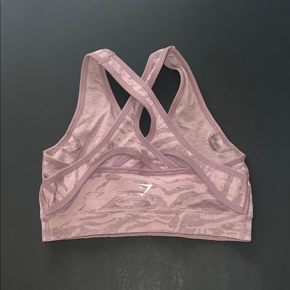 Gymshark Mauve Patterned Sports Bra - Picture 2 of 2
